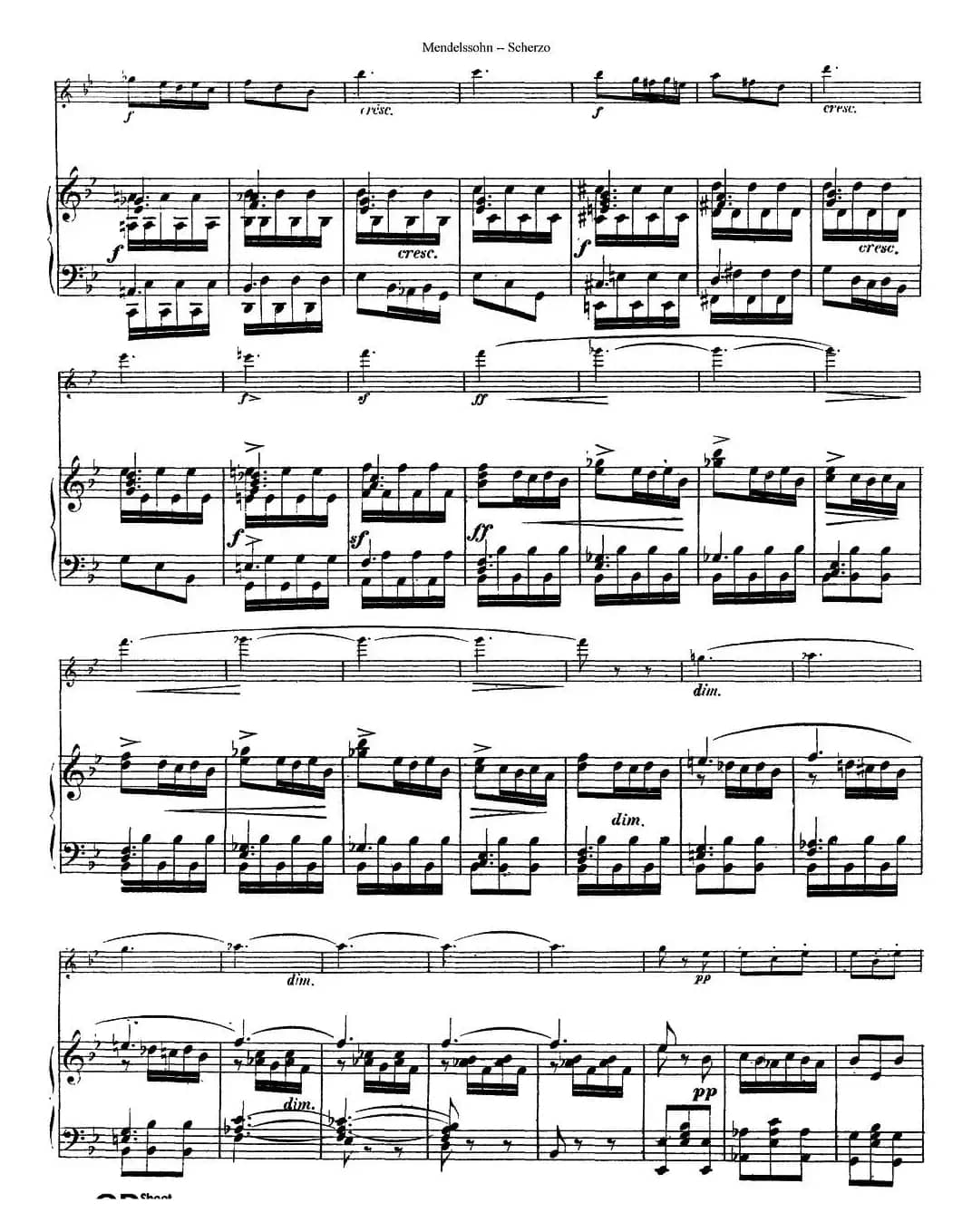 Scherzo（长笛+钢琴）