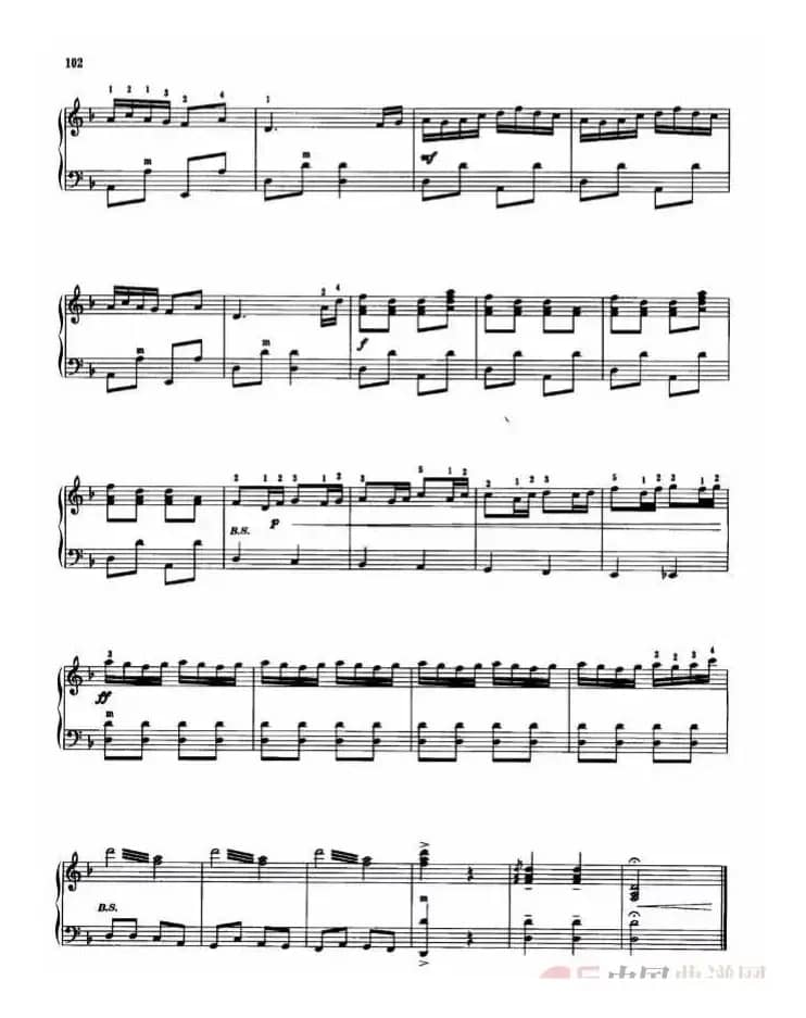 赛马（手风琴五线谱）