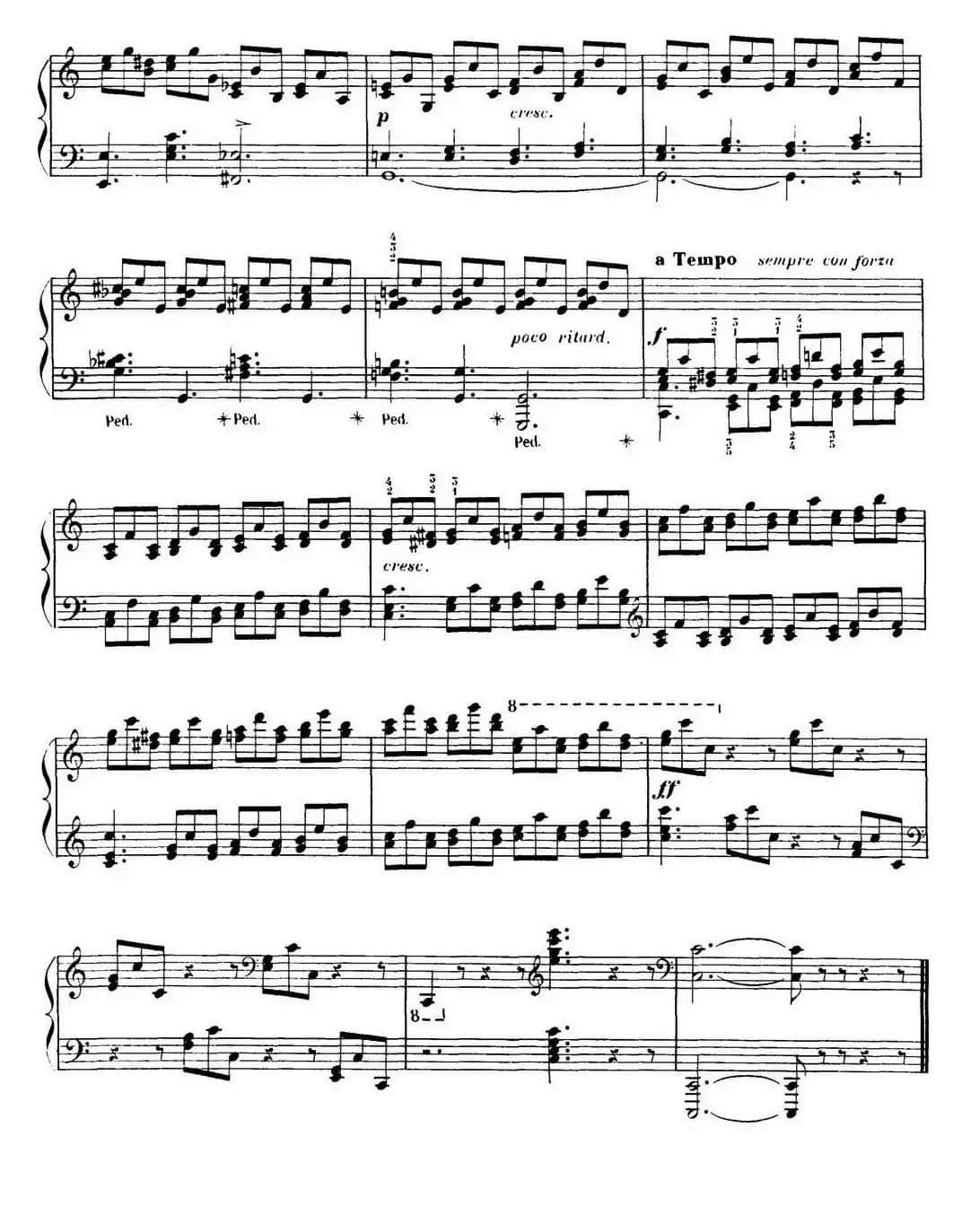 15 Etudes de Virtuosité Op.72 No.8(十五首钢琴练习曲之八)