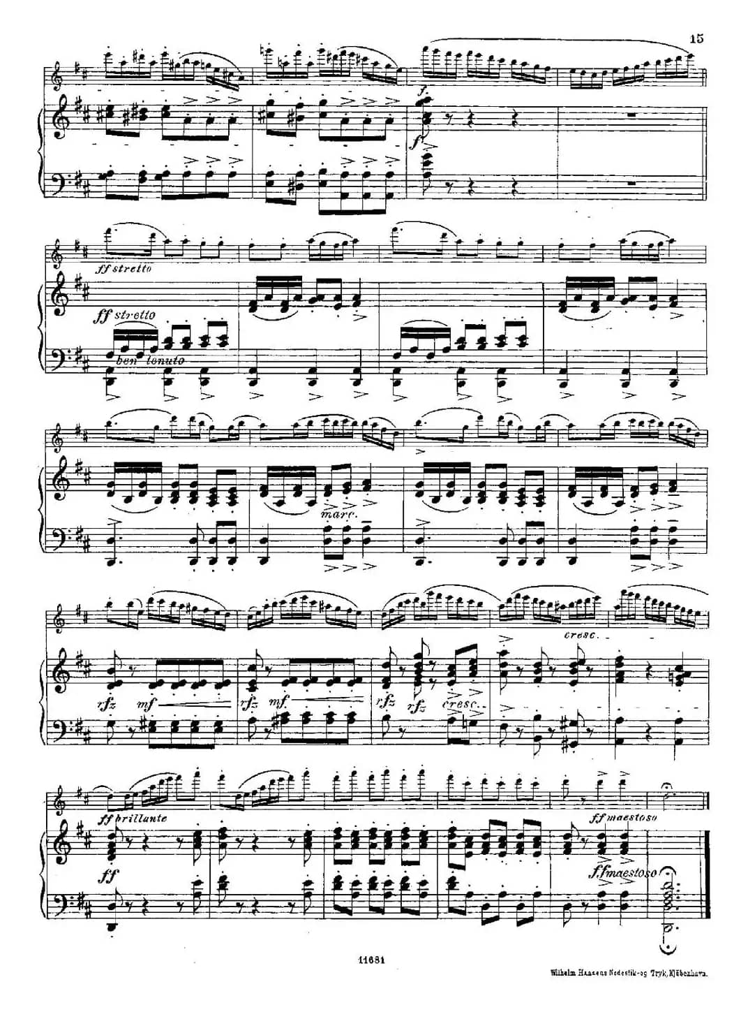 Fantaisies nationales. Suedois.（Op.59 No.4）（长笛+钢琴伴奏）