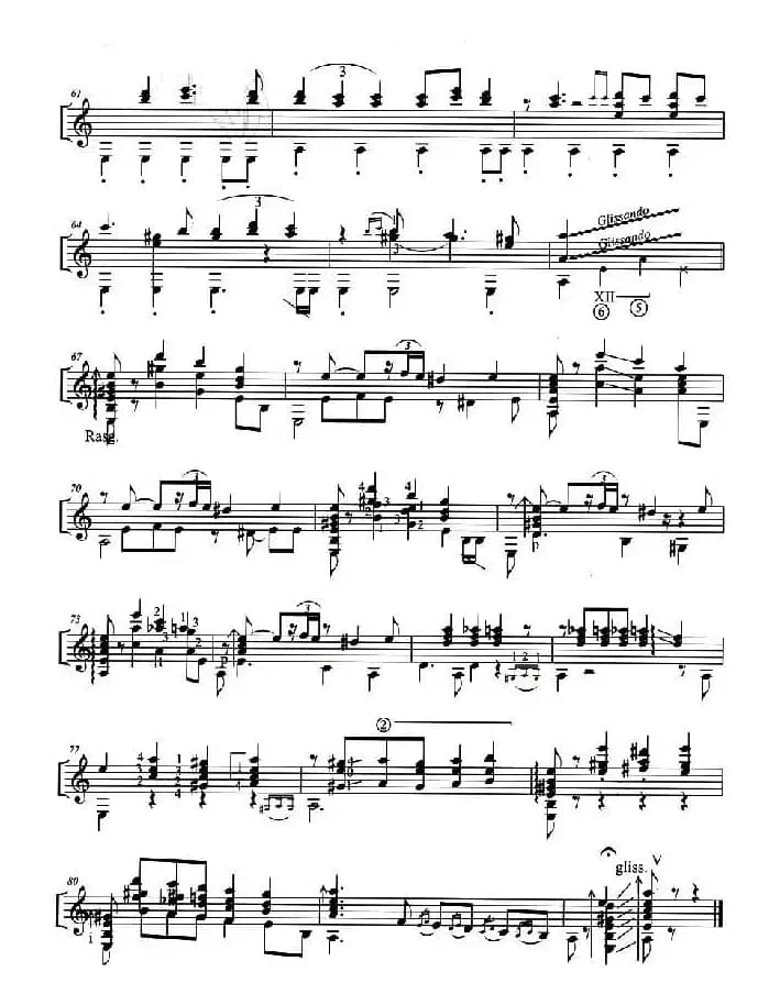 la Cumparsita（假面舞会 [古典吉他谱]）