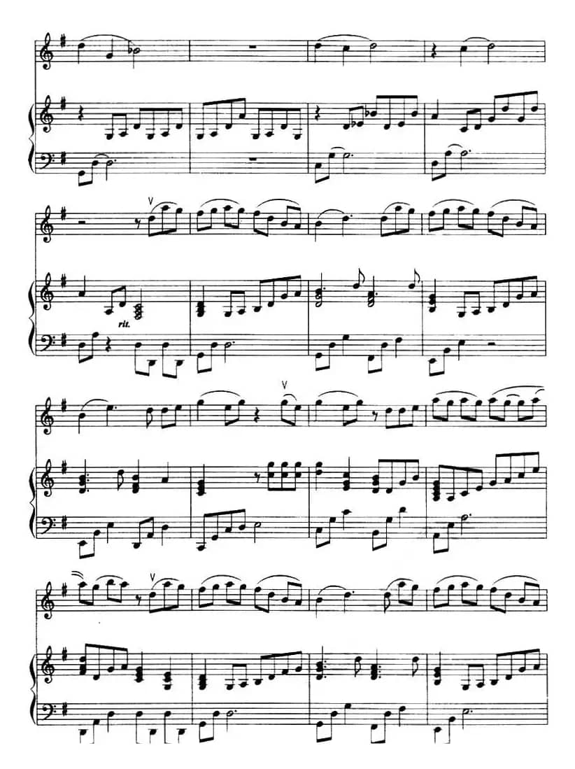 天黑黑（小提琴+钢琴伴奏）