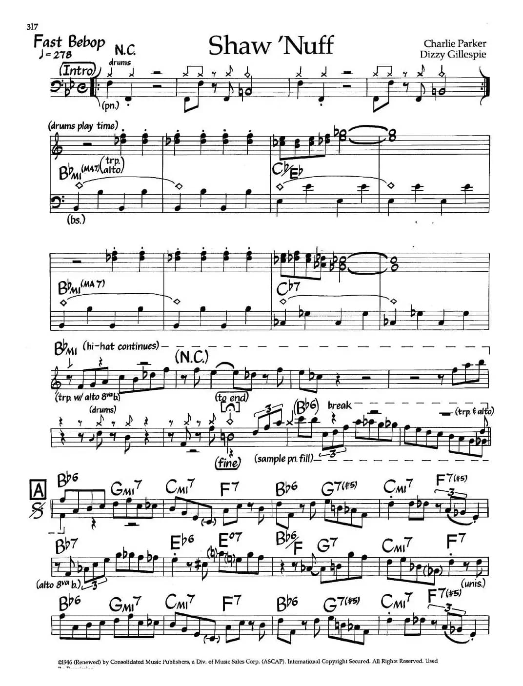 Shaw'Nuff（爵士钢琴曲）