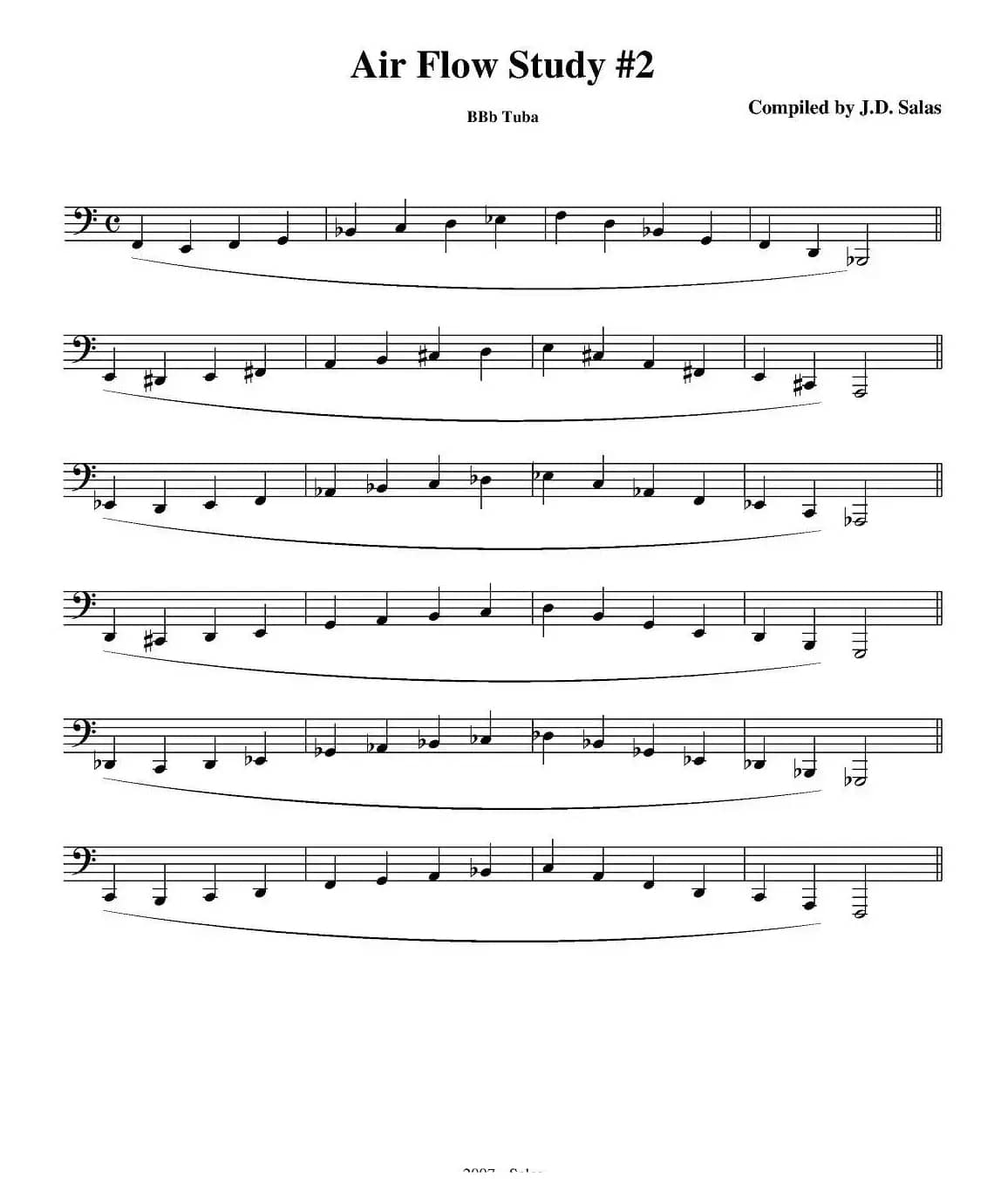 Air Flow Study - Bb Tuba（大号练习教材选曲）