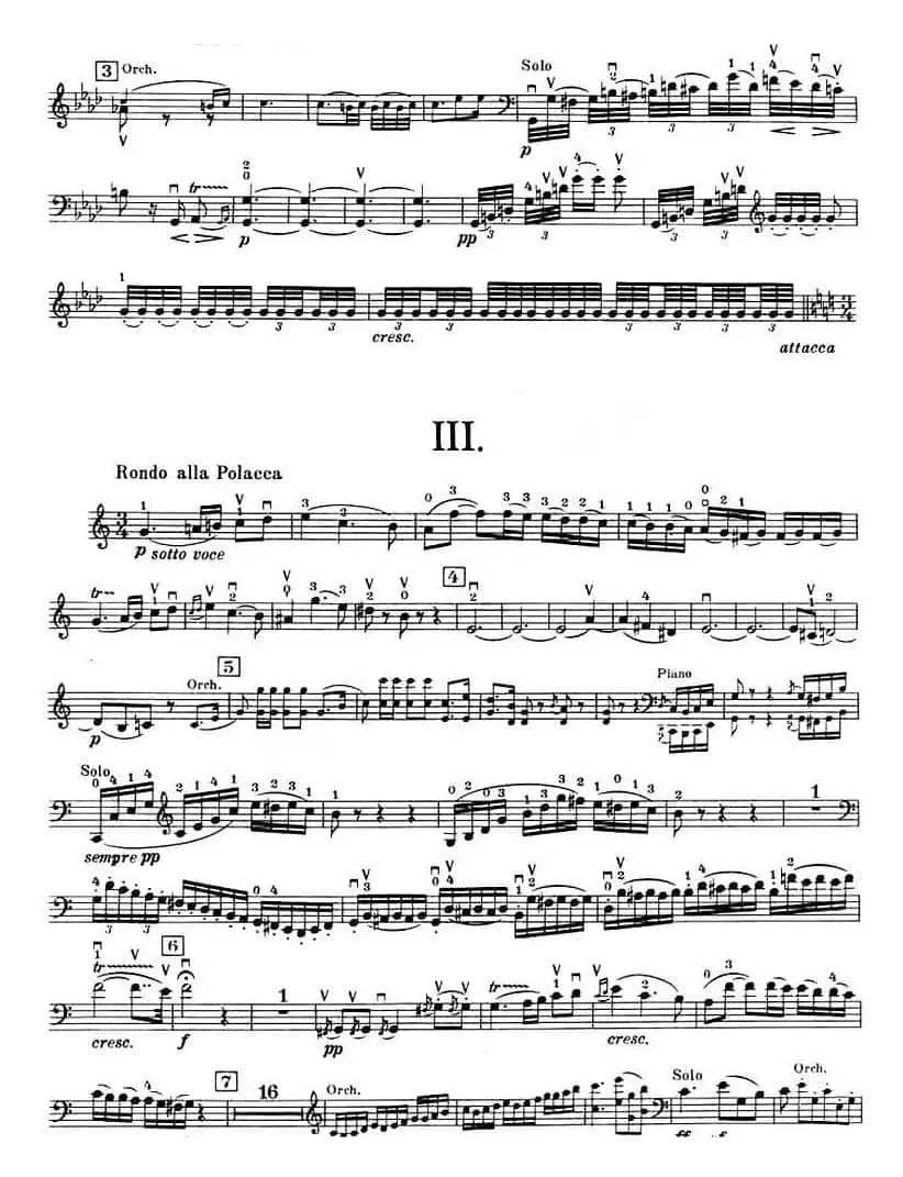 C大调小提琴协奏曲 Op.56（大提琴分谱）