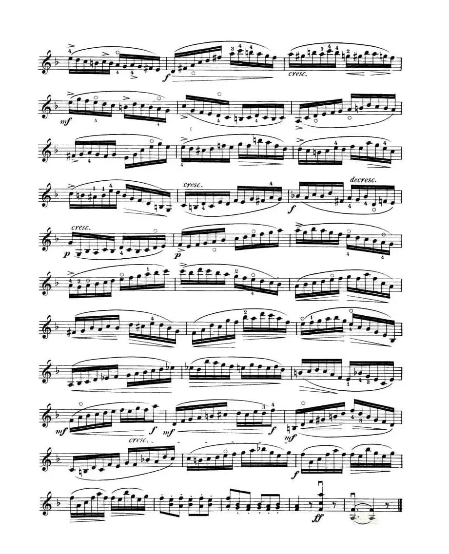 开塞（KAYSER 36首小提琴练习曲之16）