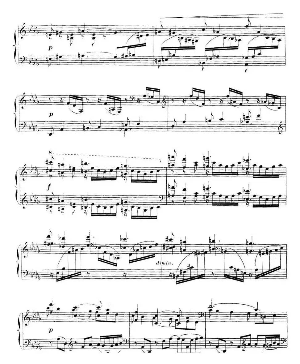 福雷13首船歌：Barcarolle No·8 in D-flat, Op·96