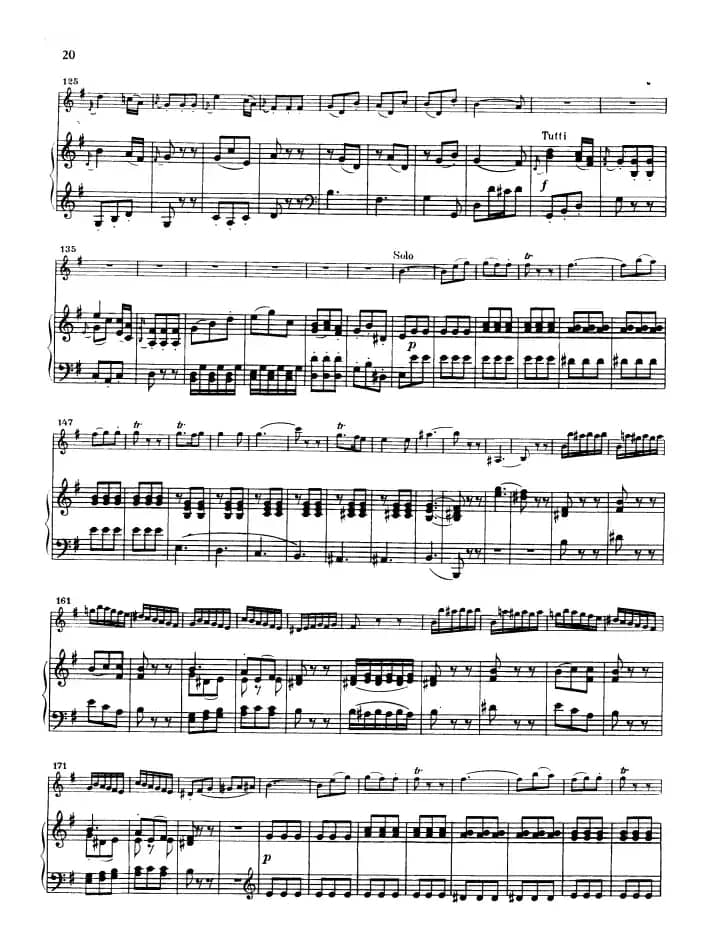 第三协奏曲第三乐章 G大调 Op.216（小提琴和钢琴）