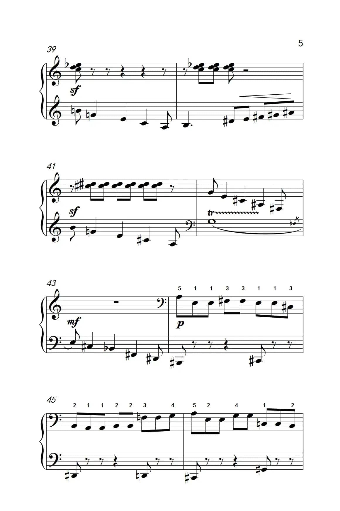 六首保加利亚节奏舞曲 第四首（巴托克 小宇宙 钢琴教程 6）