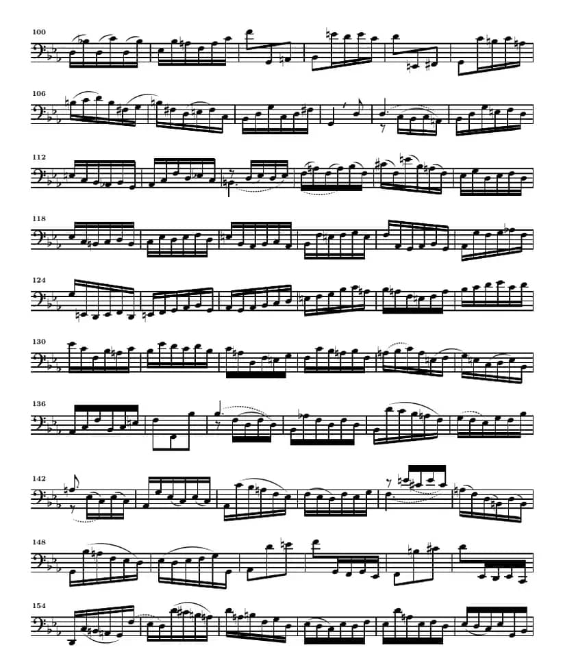 巴赫《大提琴无伴奏六首组曲》：Suite Ⅴ