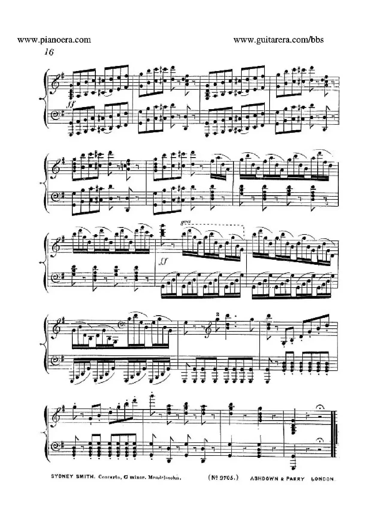 Piano Concerto No.1 in g Minor Op.25（g小调第一钢琴协奏曲·钢琴独奏）