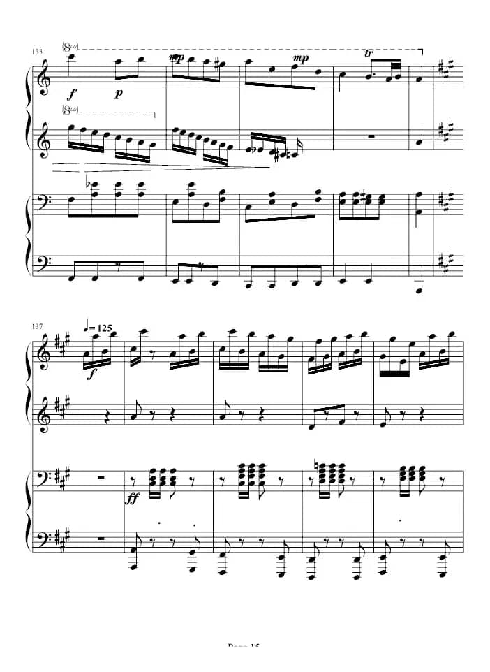 土耳其进行曲（四手联弹、周杰伦李云迪演奏版）