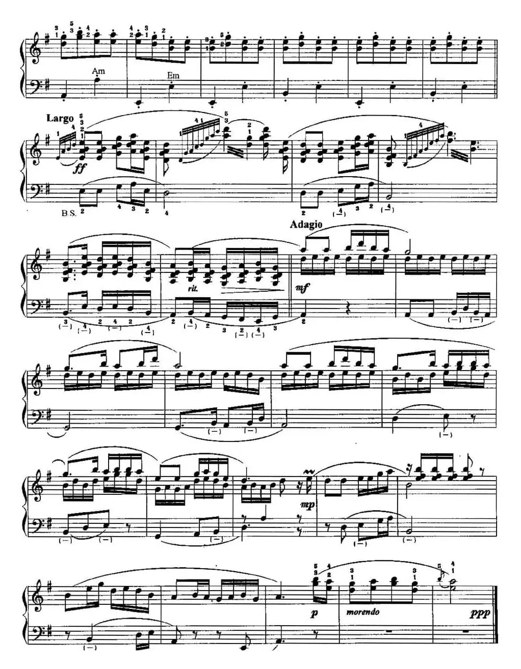 中国民歌手风琴曲集：62、夕阳箫鼓