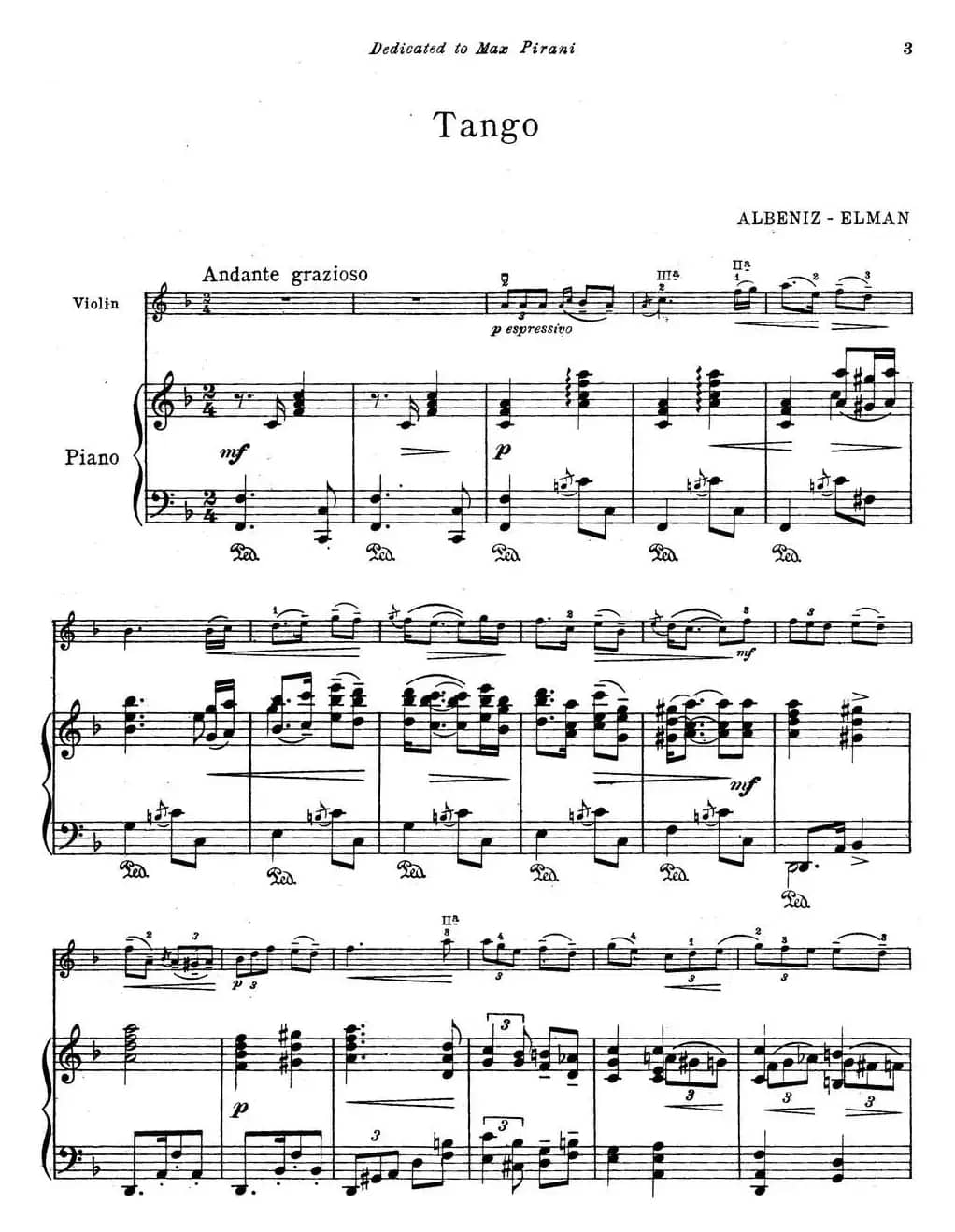 Tango（小提琴+钢琴伴奏）