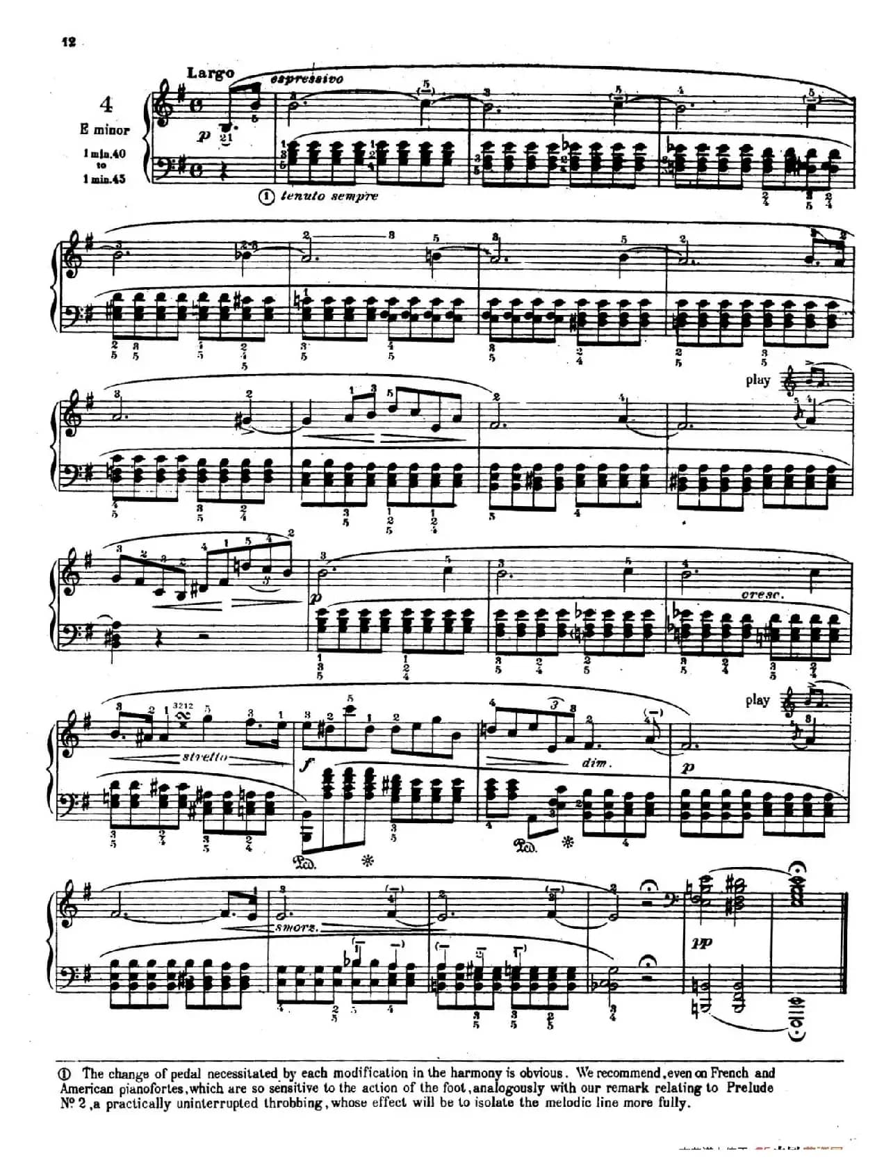 Preludes Op.28（24首前奏曲·4）