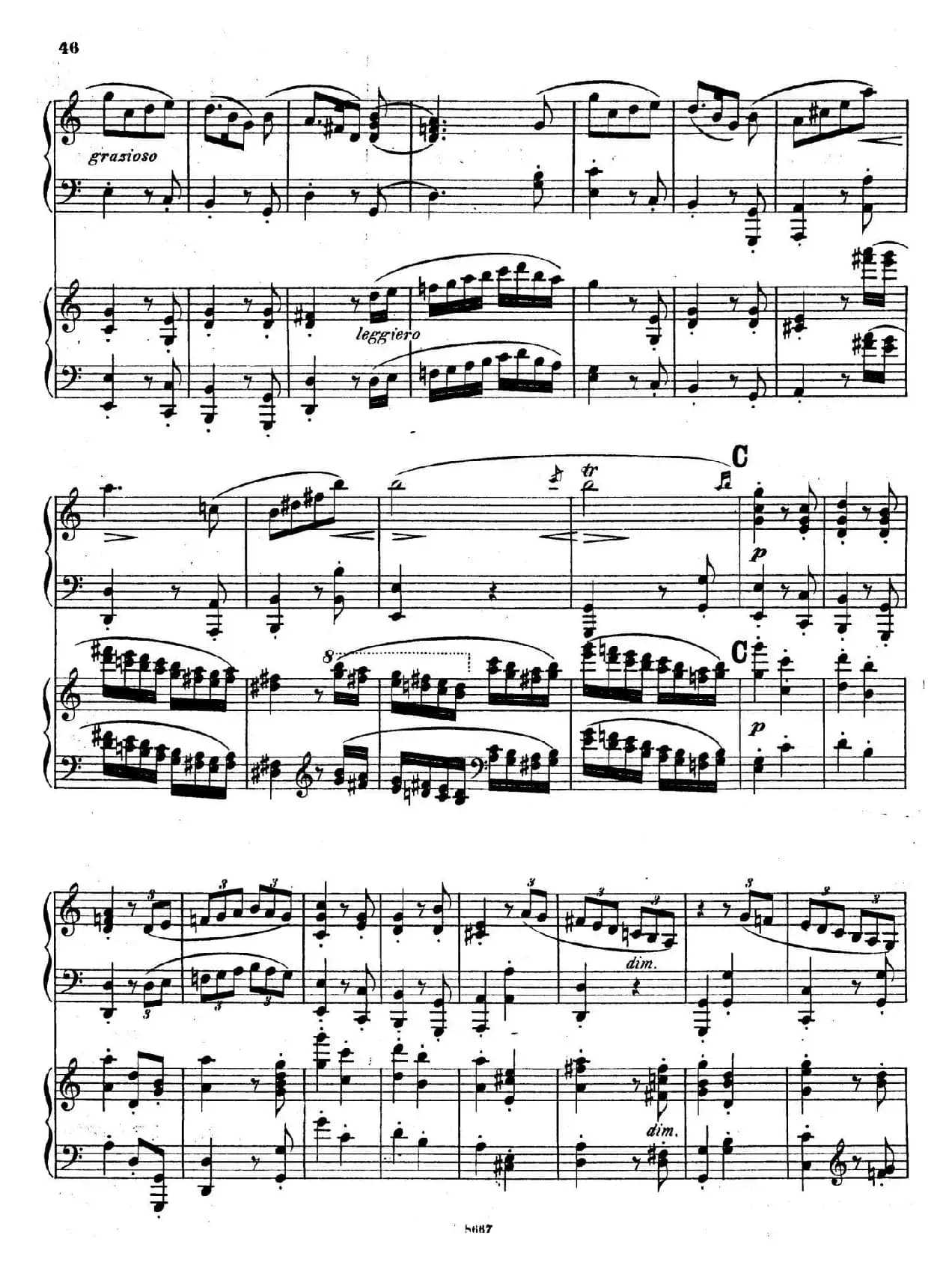 Symphony No.4 in e Minor Op.98（e小调第四交响曲·双钢琴）