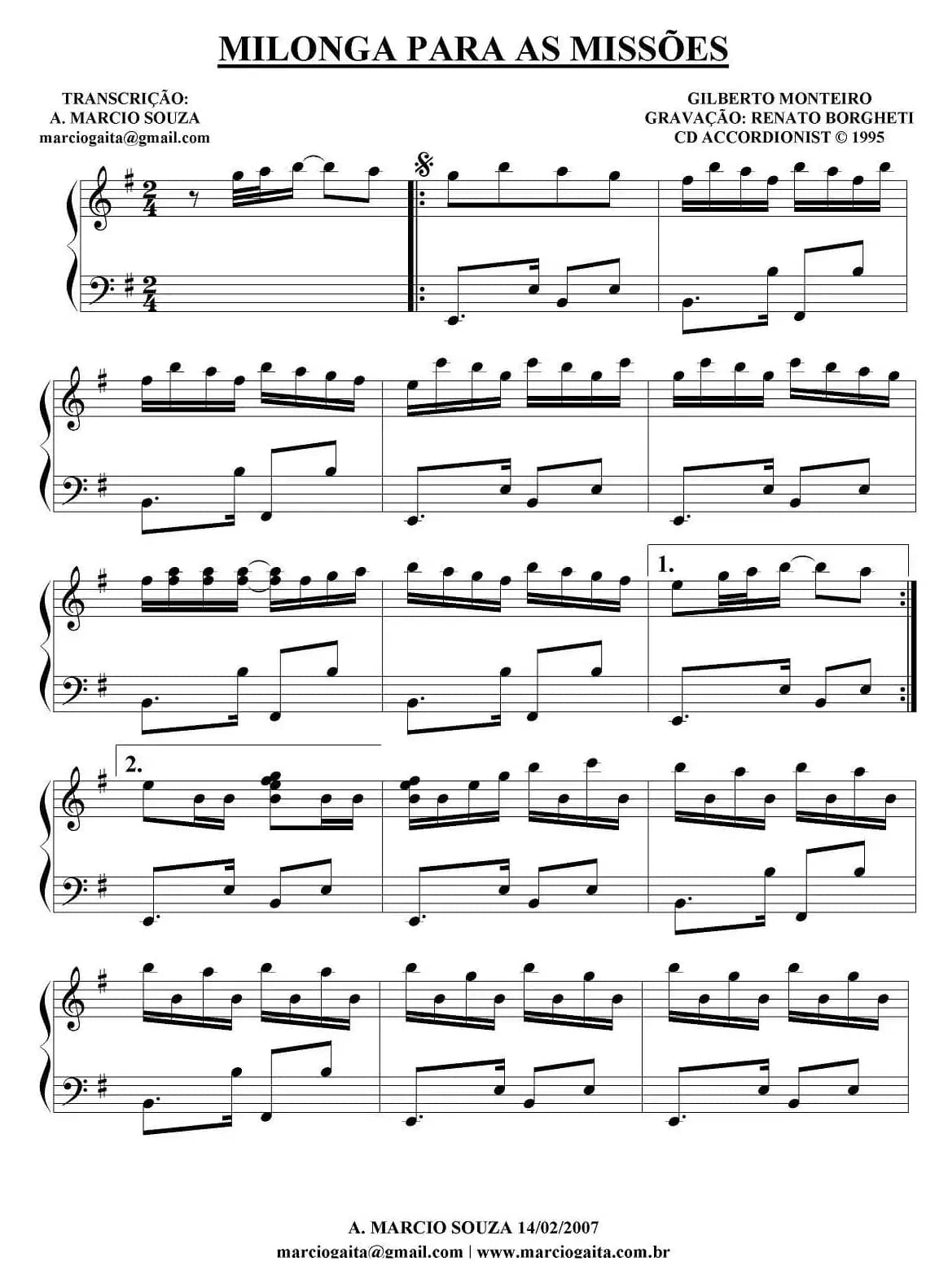 Milonga Para As Missoes （秋日起舞）