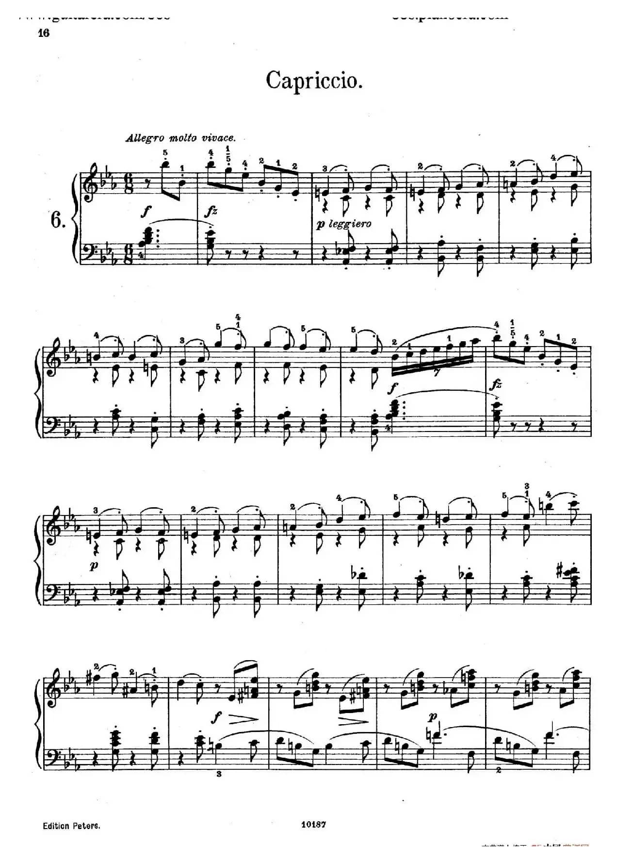 Akvareller Op.19（水彩画 6. 随想曲）