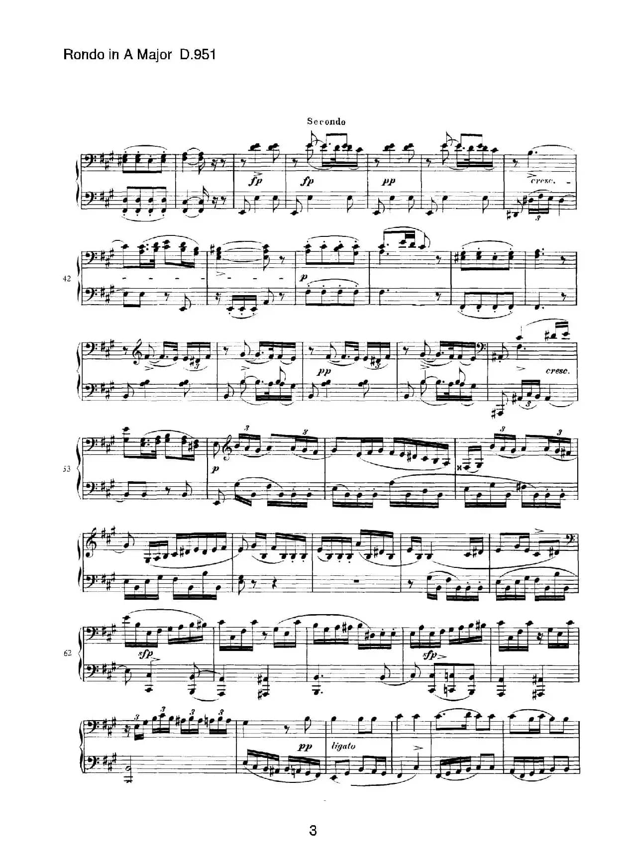 Grand Rondeau in A Major Op.107（A大调回旋曲·四手联弹）