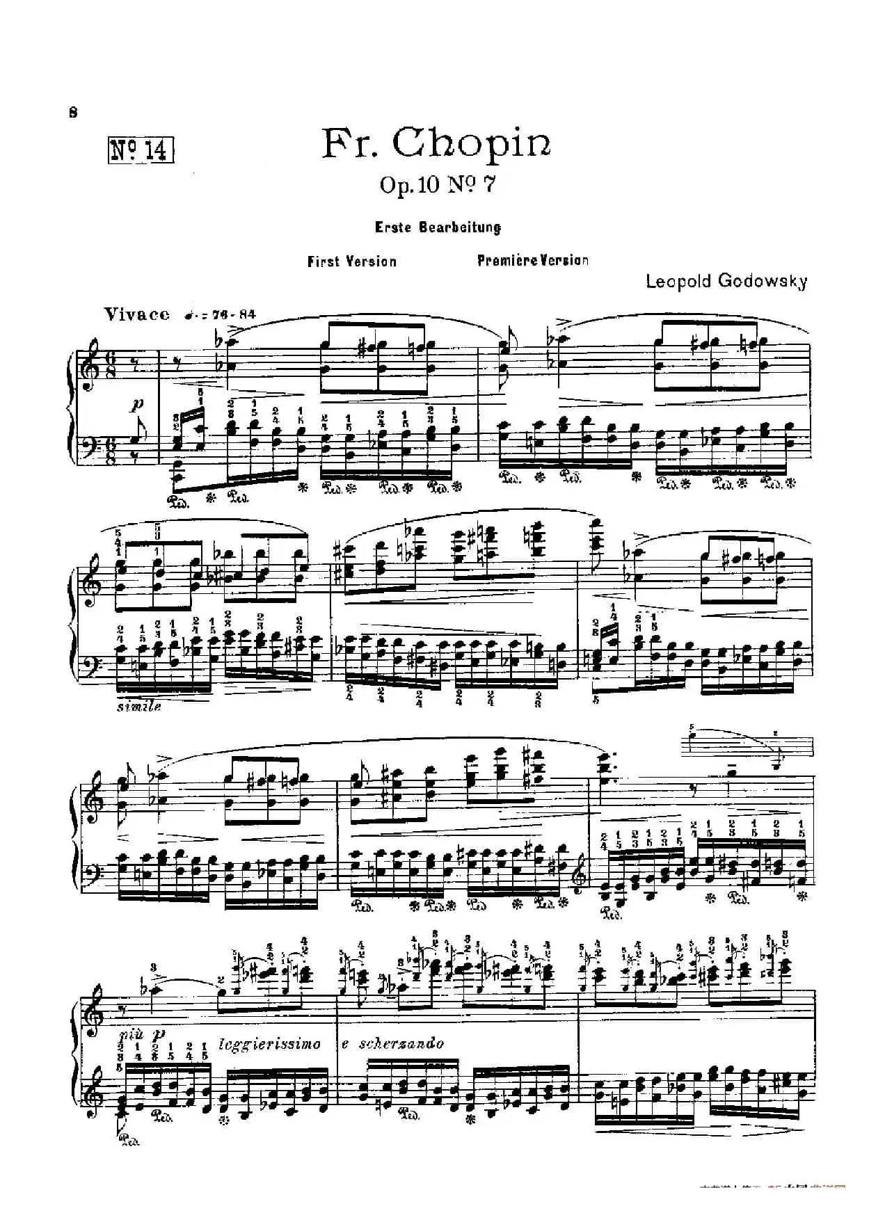 53首以肖邦练习曲为素材而作的练习曲（No.14）