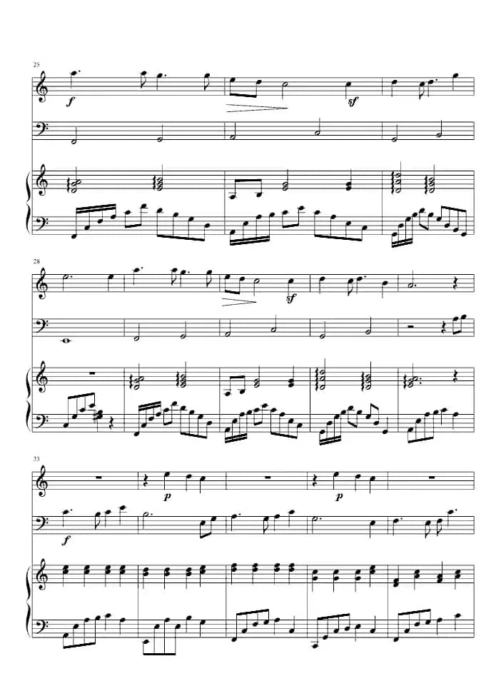 天空之城（小提琴+大提琴+钢琴）