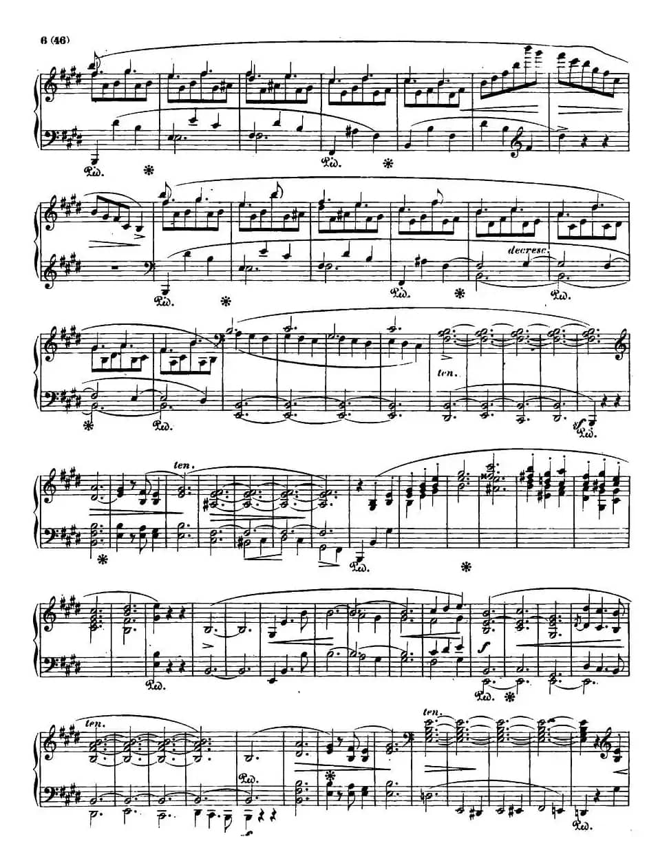 E大调钢琴谐谑曲Op.54(第四号)