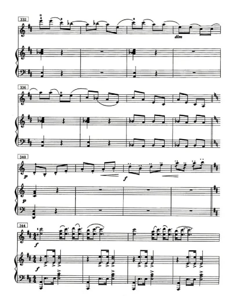 鼓声（小提琴+钢琴）