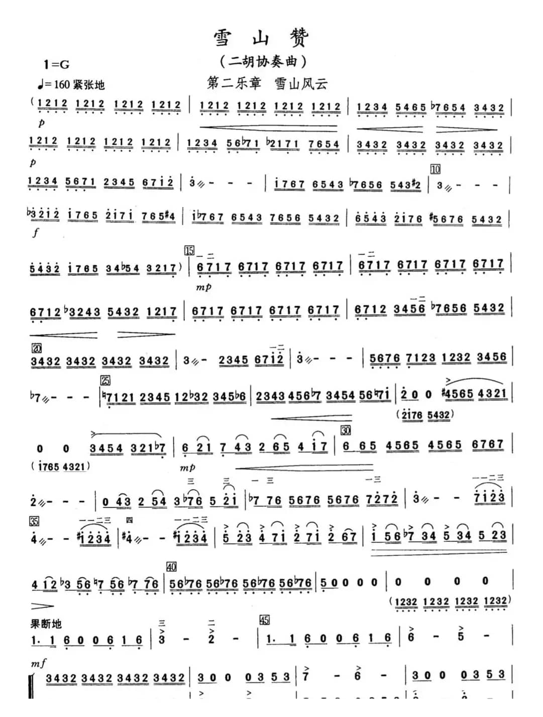 雪山赞·第二乐章·雪山风云