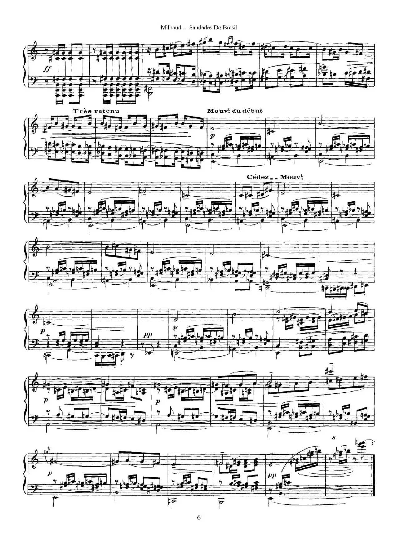 Saudados do Brasil Op.67（巴西回忆·Ⅲ）