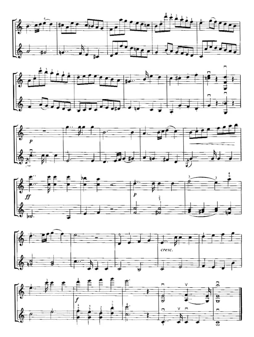 霍曼《小提琴基础教程》选曲：旗手（二重奏）