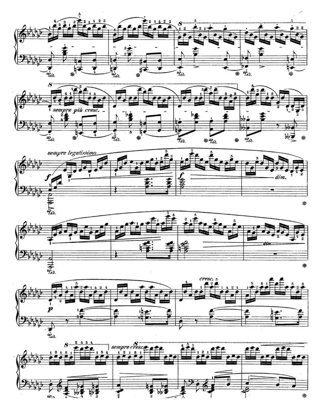 肖邦练习曲5 Op.10 No.5 黑键 降G大调 Gb major Black Key