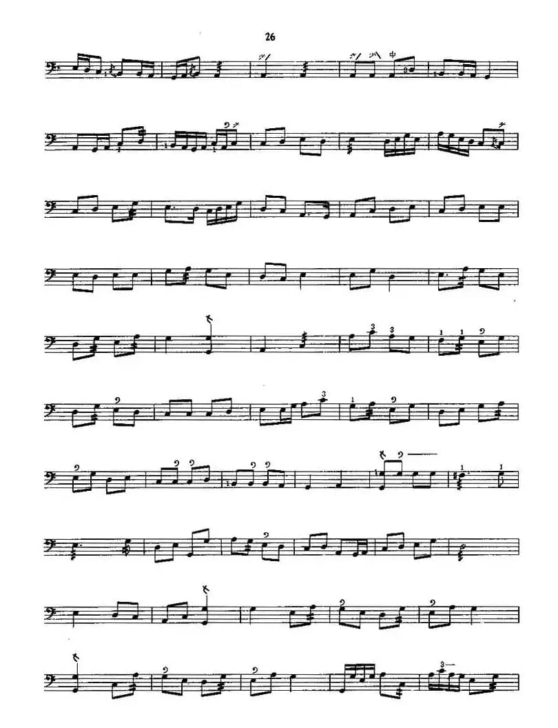 合欢令（三弦、五线谱）