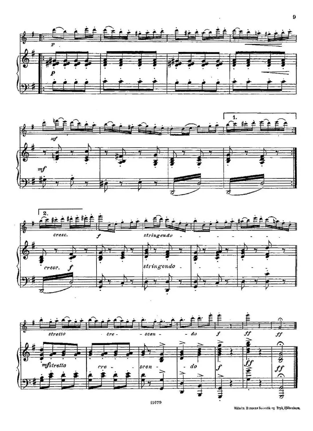 Fantaisies nationales. Ecossais. （Op.59 No.2）（长笛+钢琴伴奏）