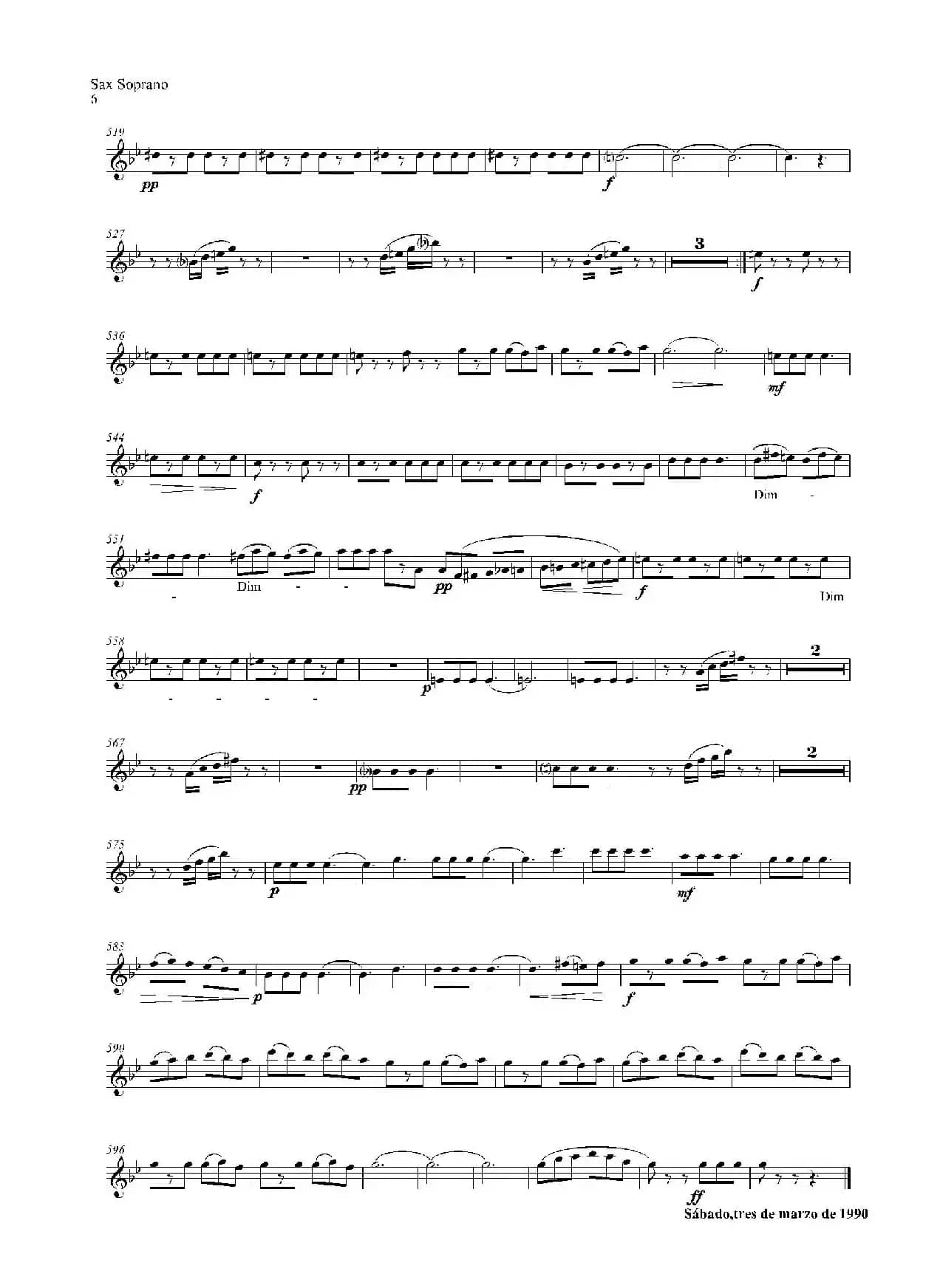 ESTILOS（四重奏高音萨克斯分谱）