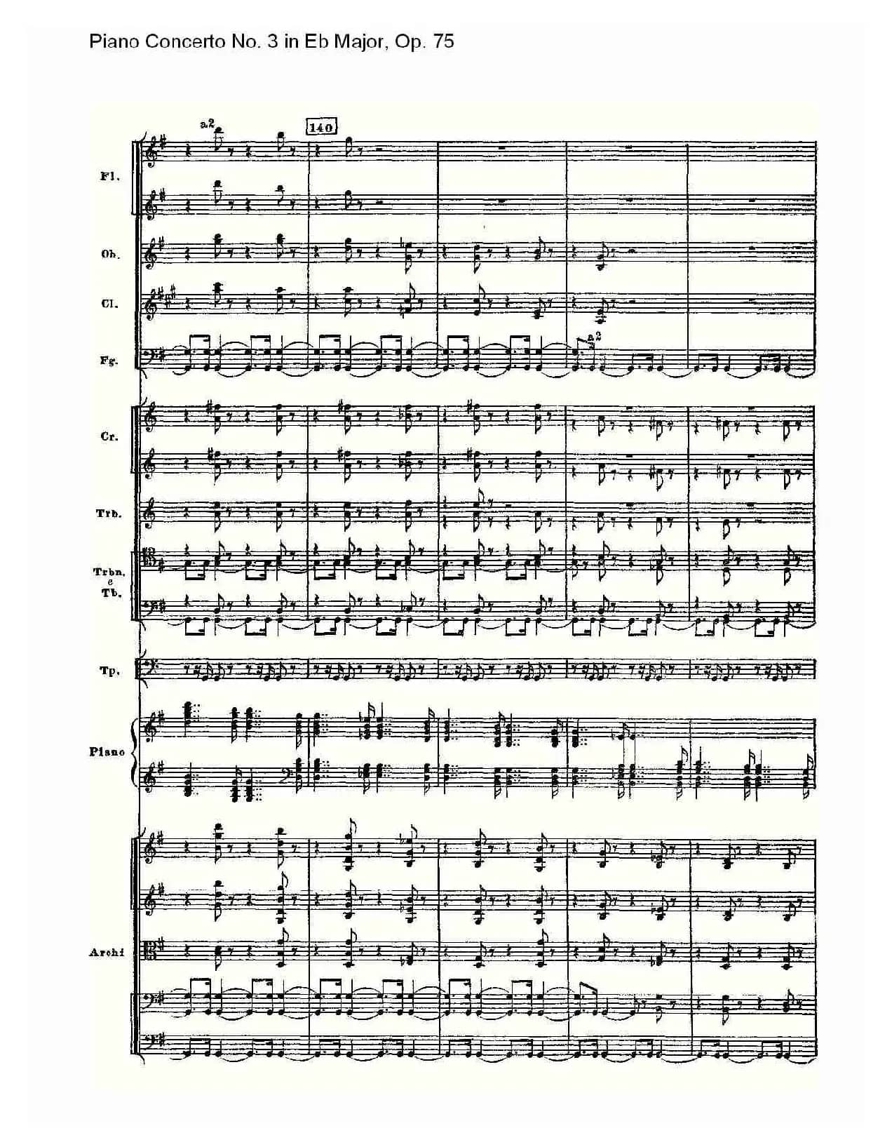 Piano Concerto No.3 in Eb Major, Op.75(Eb大调第三钢琴协奏)