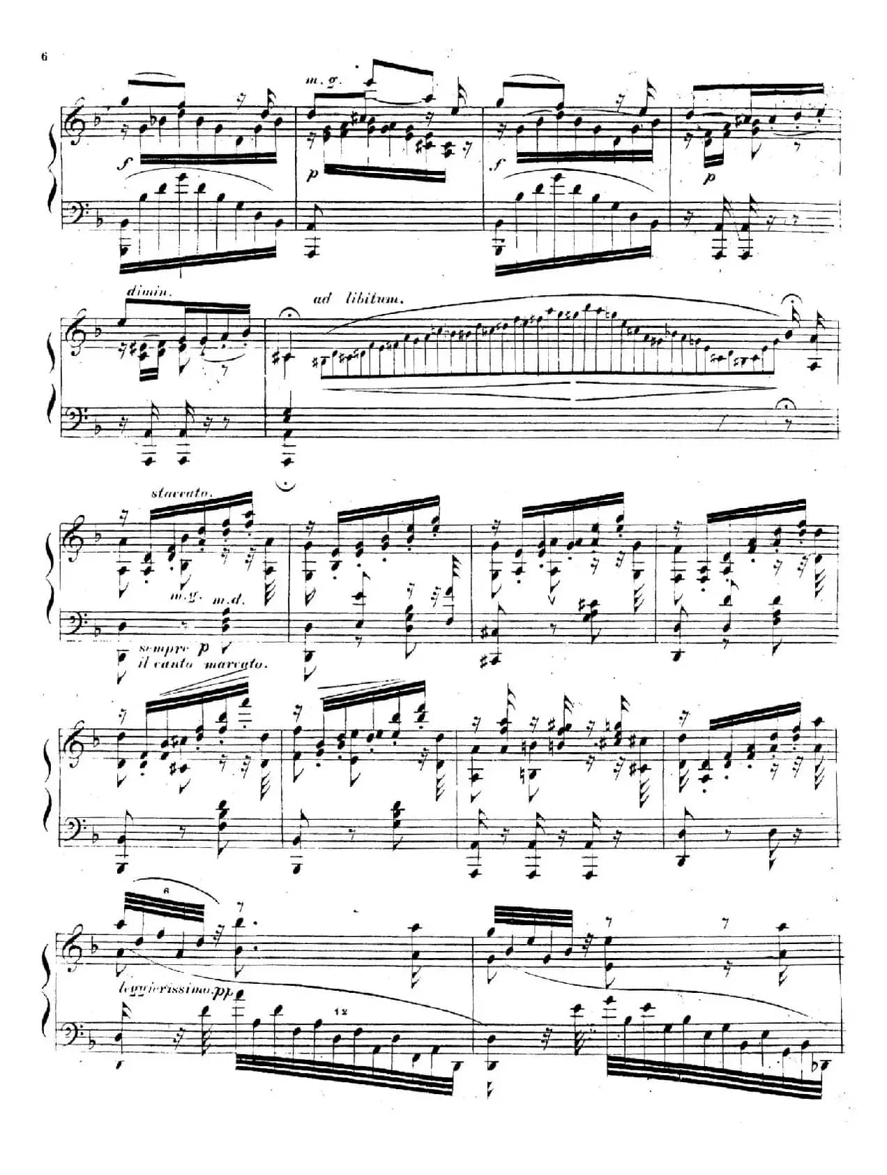 Canzonette Italienne Op.36-5（意大利小歌曲）