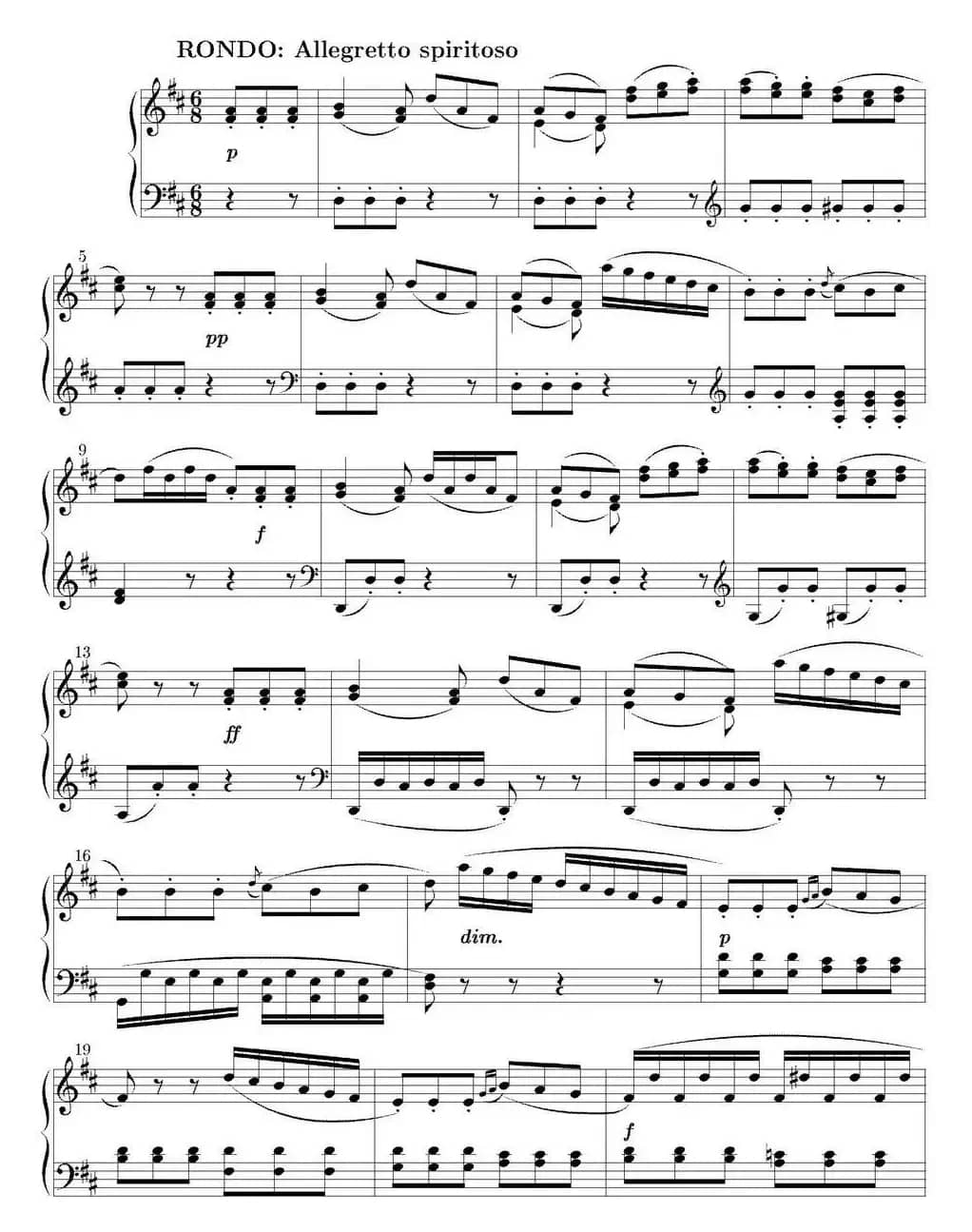 6 Sonatinas Op.36（6首钢琴小奏鸣曲-6）