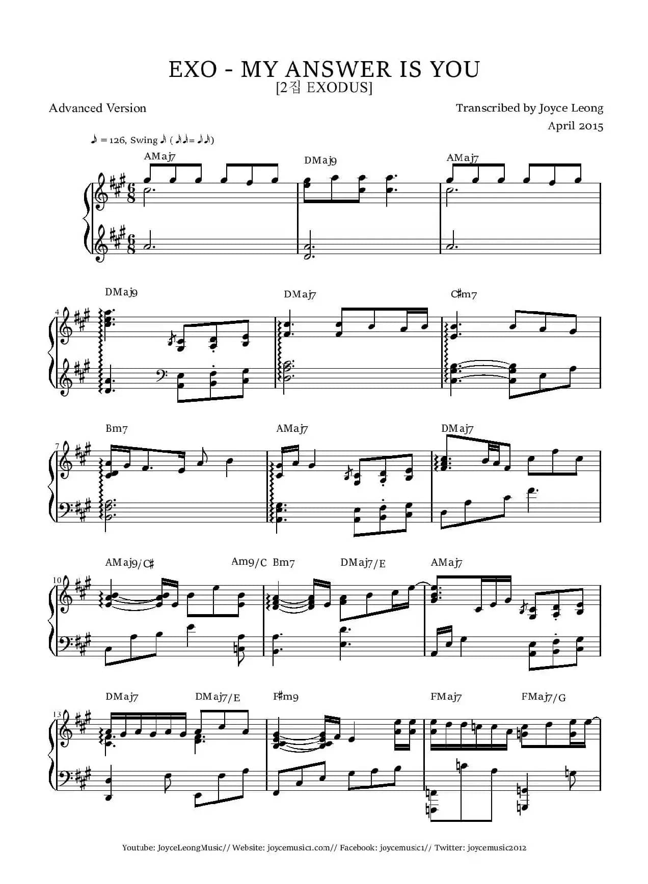 MY ANSWER IS YOU（我的答案是你）