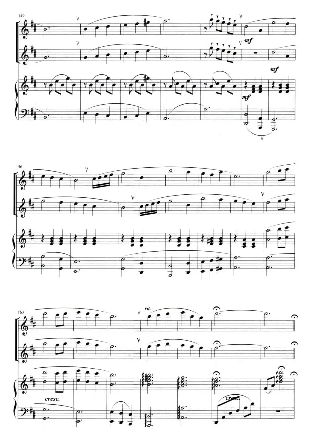 欢乐的校园（竹笛二重奏+钢琴伴奏）