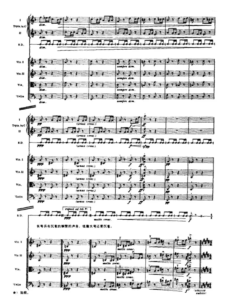 浦塞尔主题变奏与赋格曲（P31-P65）（管弦乐队总谱）