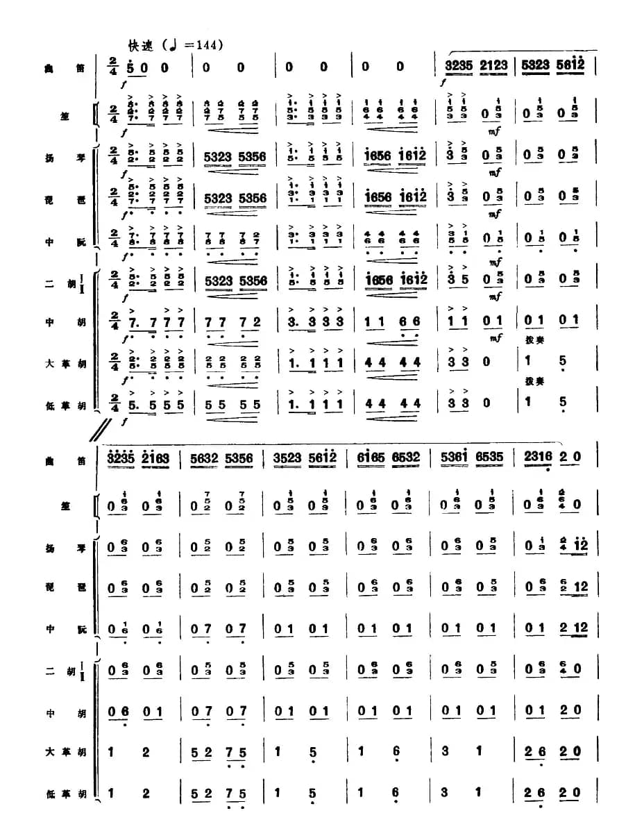 水乡新歌（曲笛+民乐队伴奏）