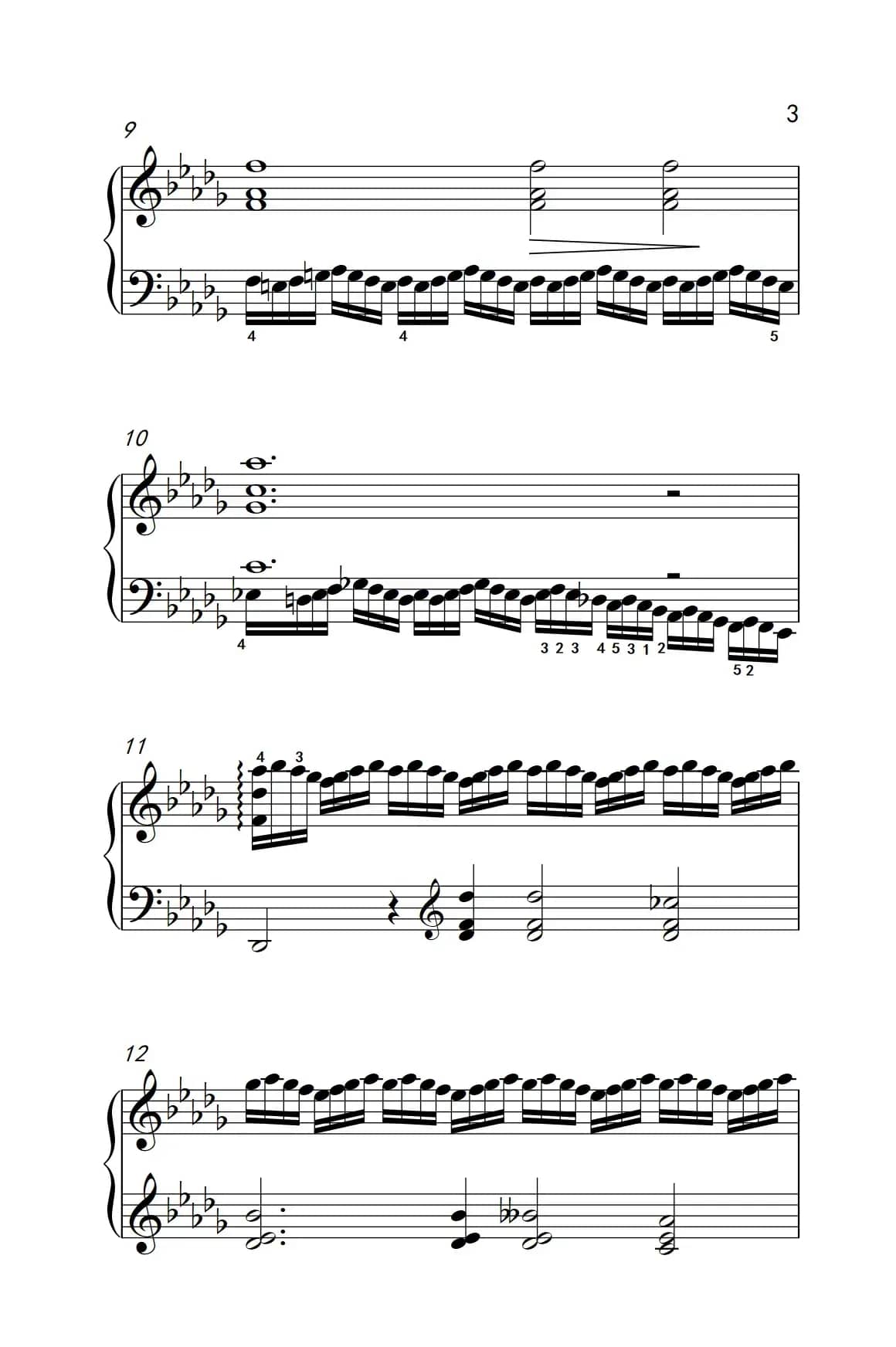 莫什科夫斯基 钢琴练习曲（第十二首）