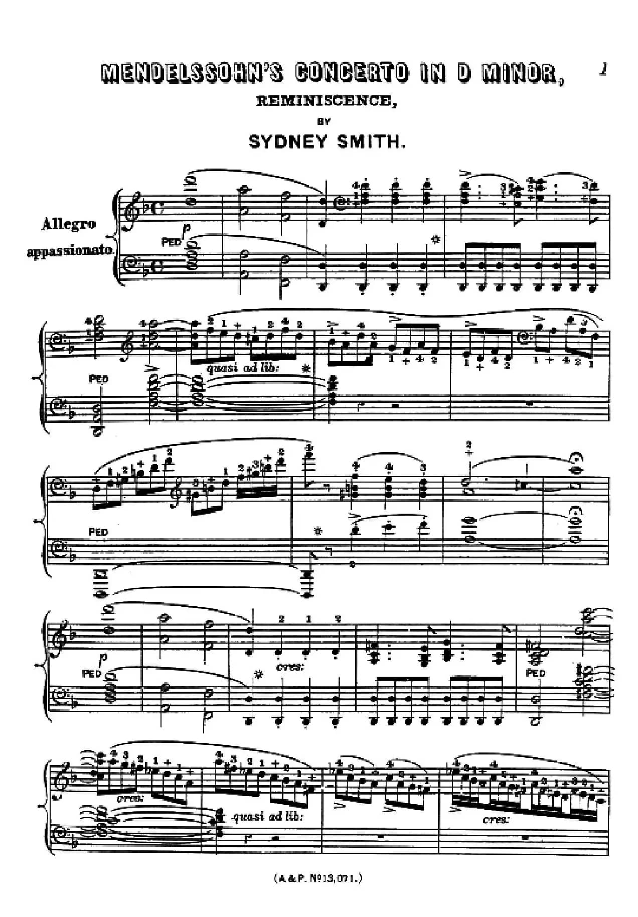 d小调第二钢琴协奏曲(钢琴独奏版)