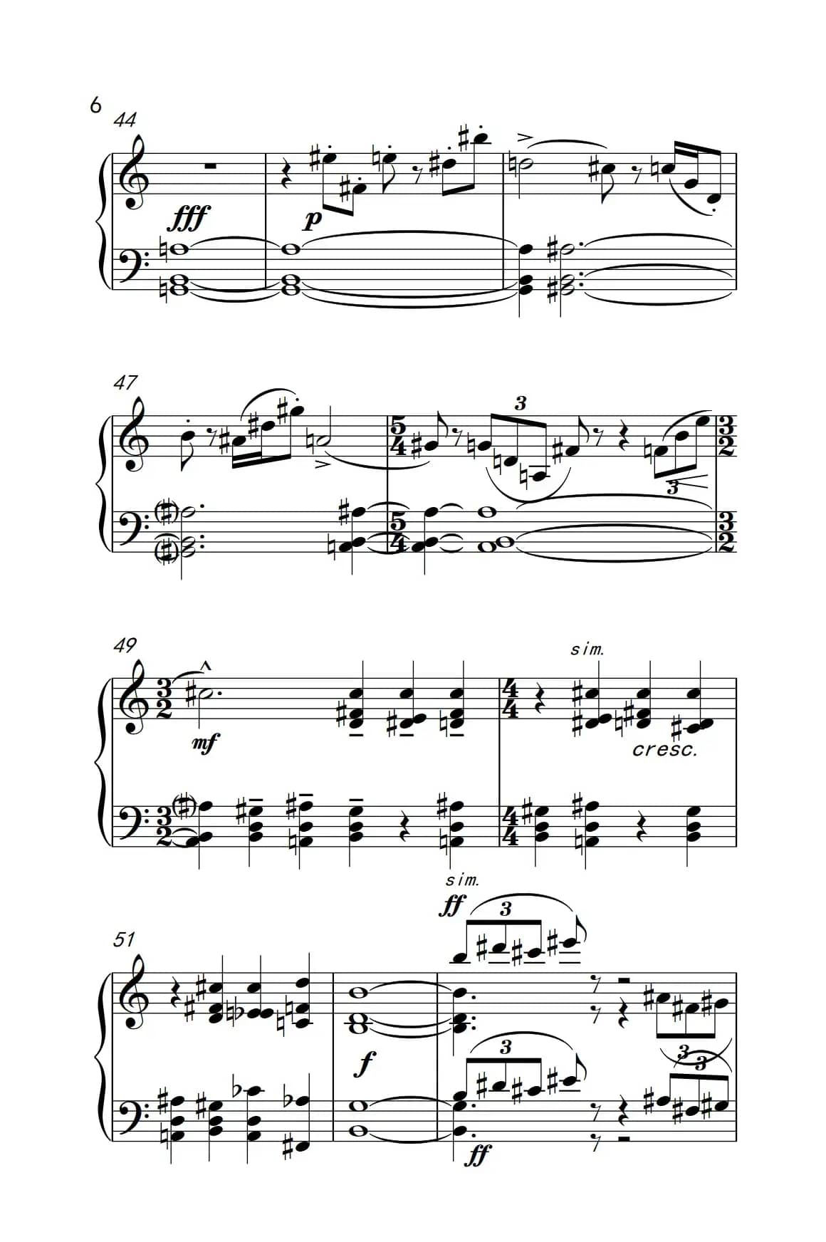 进行曲（巴托克 小宇宙 钢琴教程 6）