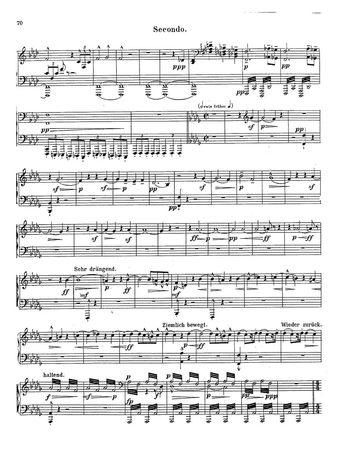 c小调第二交响曲“复活”（Ⅴ）（改编四手联弹版）