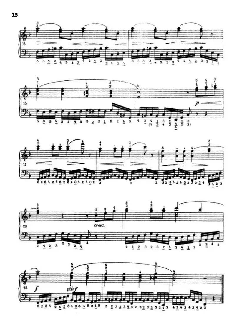 《车尔尼手风琴练习曲集》第Ⅲ册（P1—25）