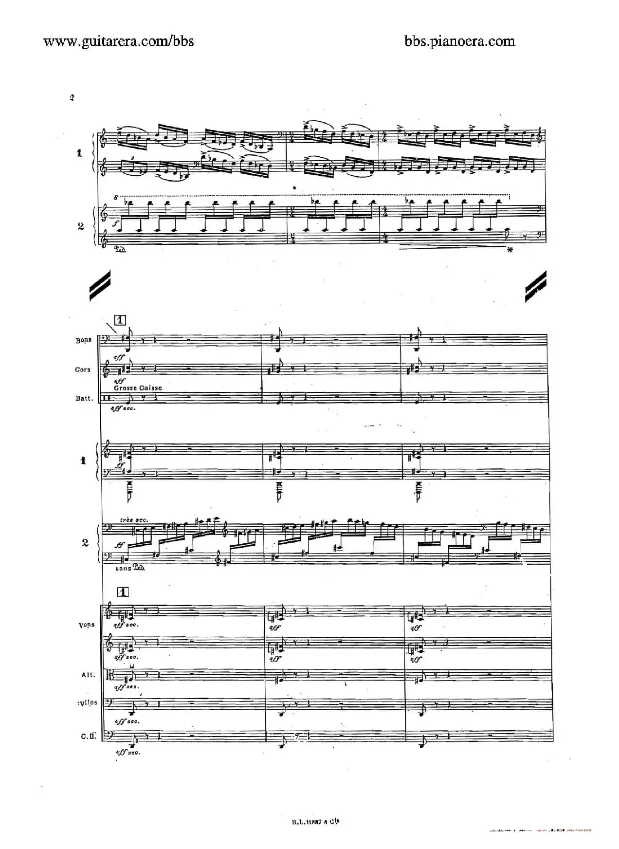 Concerto for 2 Pianos in d Minor（d小调双钢琴协奏曲·总谱）