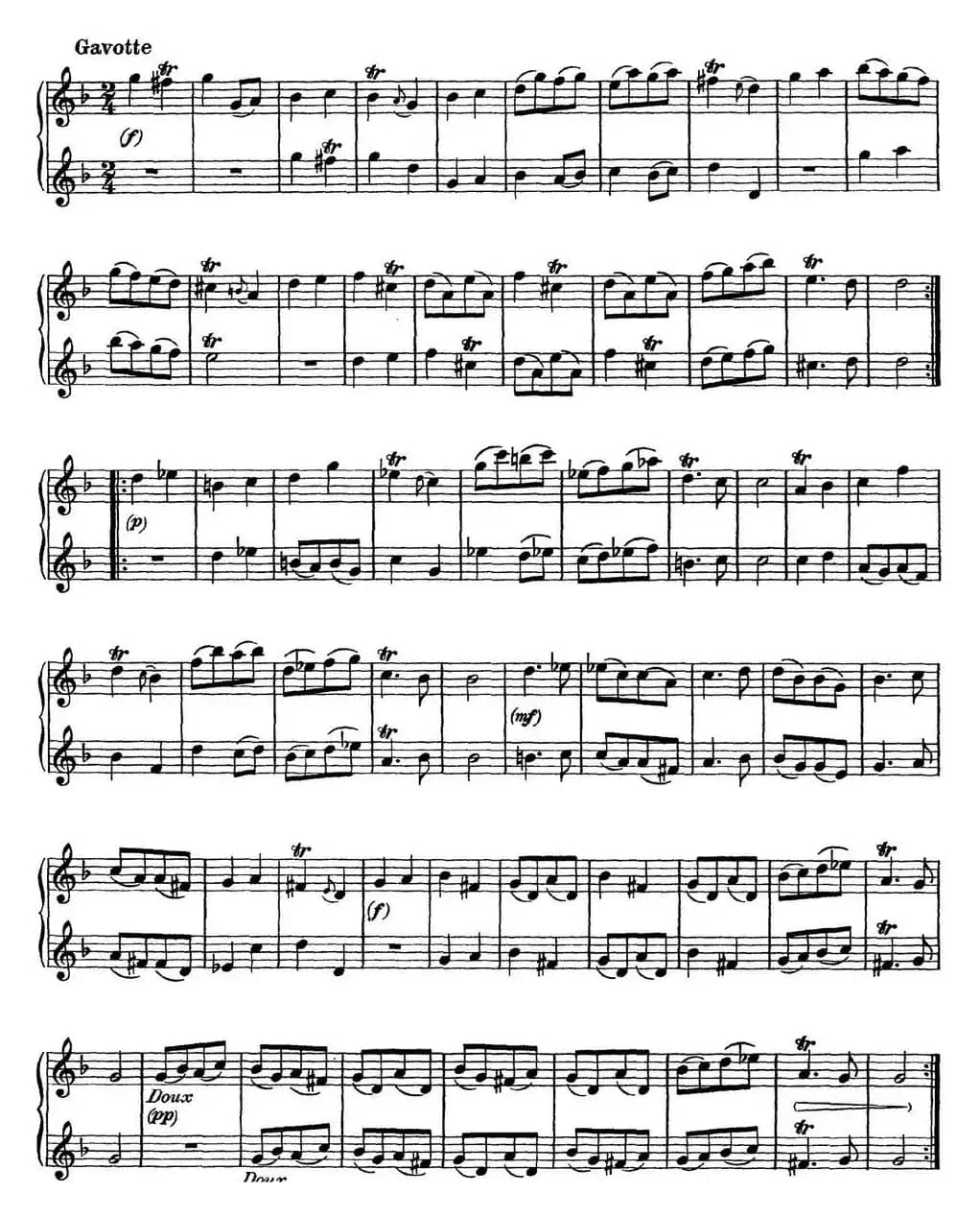 G大调双长笛奏鸣曲作品1号之2（Sonata in G Major Op.1No.2）
