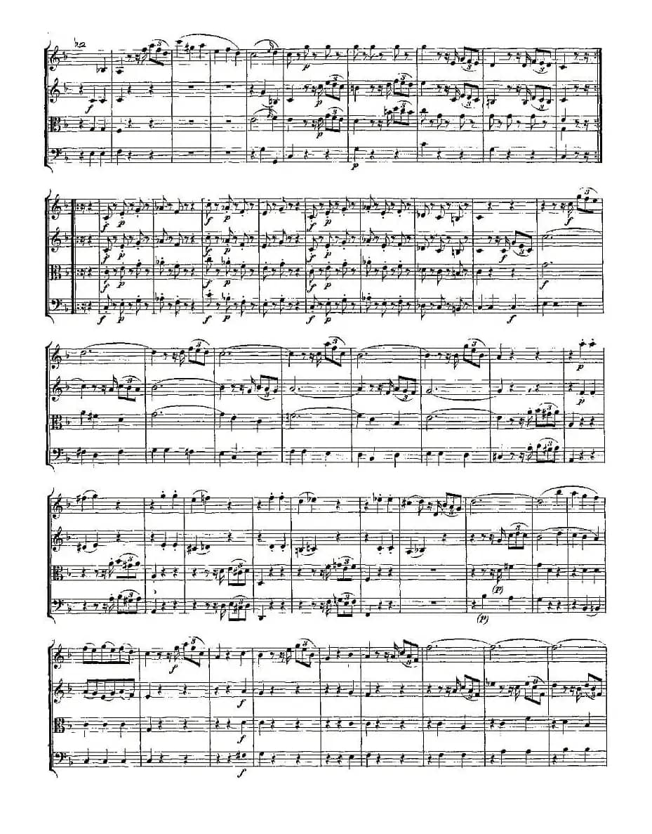 Quartet No. 5 in F Major, K. 158（F大调第五弦乐四重奏）