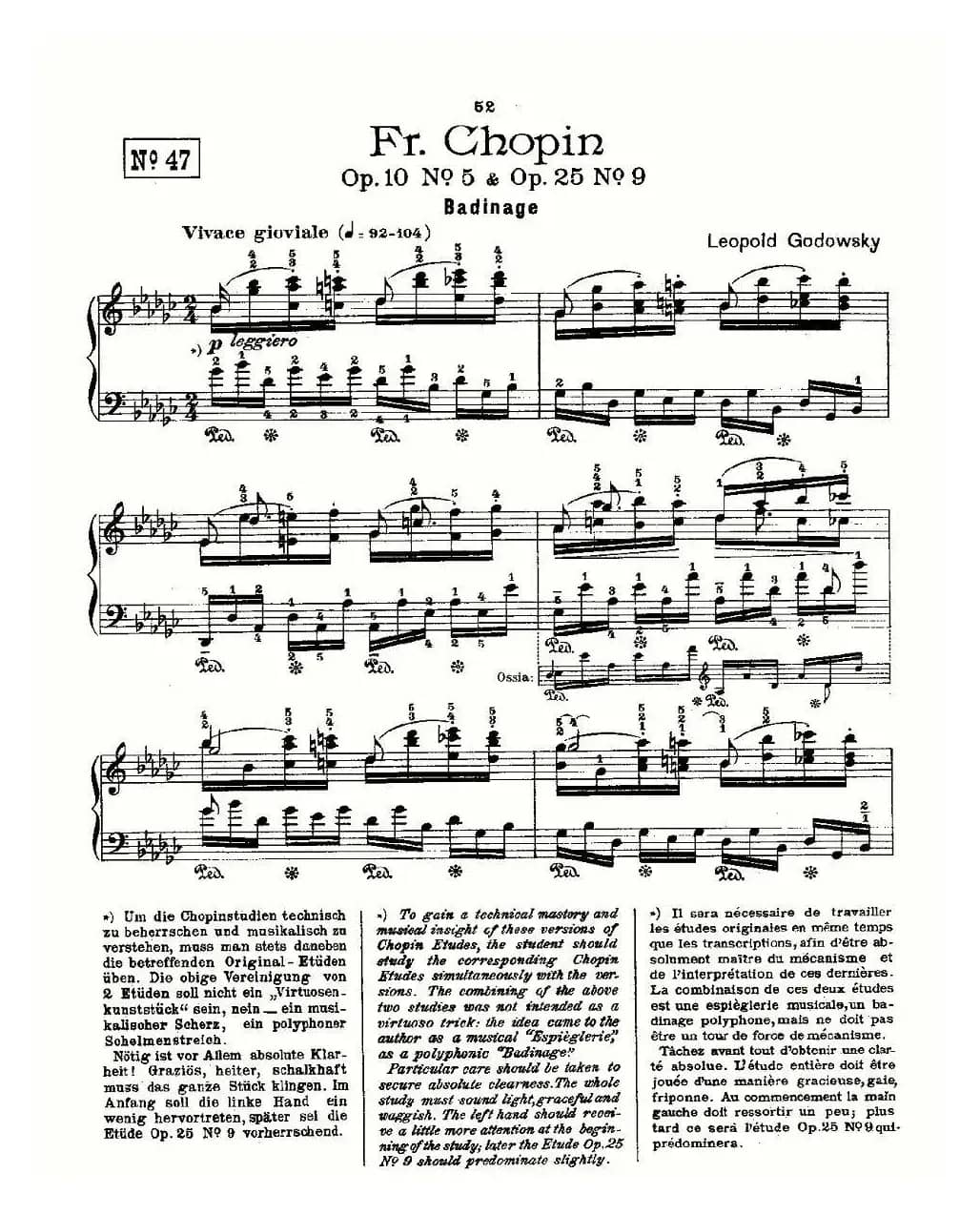 肖邦《练习曲》Fr.Chopin Op.10 No5 & Op.25 No9
